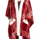 Charter Club ๐บ Cozy Plush Wrap 50 x 70 Garnet Plaid Throw ๐บ Photo 2