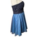 Teeze Me NEW Blue Strapless Tulle Glitter Sparkle Fit & Flare Juniors Dress Sz 9 Photo 6
