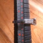 Brazilian Smoky Quartz Stainless Steel Three Stone Fancy Ring (Size 9) Photo 3