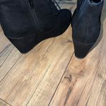 Merona black wedge suede heels Photo 3