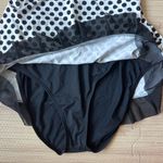Kenneth Cole Reaction Y2K Black and White Polka Dot One Piece Swimsuit Size M Photo 4