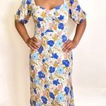 Lush Clothing Lush Boutique Floral Puff Sleeve Midi Dress Photo 0