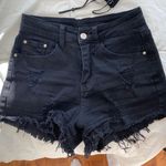 Amazon Black High Waisted Denim Shorts  Photo 0