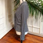 J.Crew Women’s Striped Knit Blazer - Size Small - Navy & White Photo 3