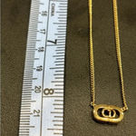 Christian Dior  Pendant Necklace Vintage Gold Tone Photo 9