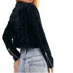 Free People Dusk Till Dawn Black Velvet Jacket Photo 11