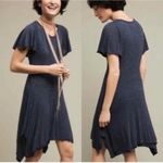 DOLAN LEFT COAST Anthropologie Blue Jersey Knit Handkerchief Hem Dress, Small Photo 1