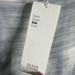 Eileen Fisher NEW BLSTL Silk Bateau Neck K/L Dress Small Short Sleeve Sheer Daze Photo 5