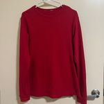 Unbranded Men’s Red Waffle Knit Long Sleeve Thermal Shirt (Size Small) Photo 0