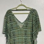 Veronica M . Green Waist Tie Mini Dress Sz S Photo 6