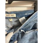 Warp + Weft Jeans Women 4 27 Blue Venture Distressed Crop High Waisted Ripped Photo 3