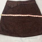 Urban Outfitters  Stylish Brown Corduroy Houndstooth  Mini Skirt womans small Photo 5