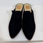 Dolce Vita Black Suede Leather Slip On Mule Heels Womens 7.5 Fall Classic Shoes Photo 3