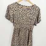 Riah Fashion  Cream Black Polka Dot Buttery Soft Top Women's Size Medium M Photo 5