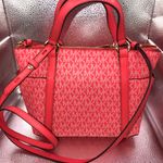 Michael Kors MICHAEL Signature Sullivan Convertible Top Zip Tote Dahlia Pink Photo 5