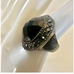Premier Designs  black tie hematite cocktail ring Photo 4