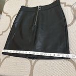 Aritzia Wilfred free Black vegan Leather zip front mini Skirt Size 0 Photo 4