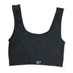 Set Active  Sculptflex Box Cut Bra Women’s XS Espresso Lounge Stretch Ribbed Photo 1