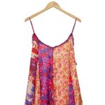 Free People Moondive Maxi Red Combo Size XL Boho Patchwork Backless Beachy Dress Photo 8