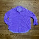 GeeGee  lavender corduroy shacket. Size Large Photo 6