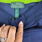 Ralph Lauren Lauren Active ‎ Womens Blue Cotton Pants Size L Casual Pull On Style Photo 2