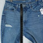 Old Navy  Jeans Womens 12 Blue Distressed Higher High Rise OG Straight Dahlia Photo 12