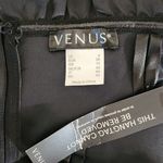 Venus  Black Faux Leather Bodycon Mini Dress NWT Size 6 Photo 4