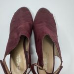 Naturalizer Burgundy Peep Toe Sandals Size 8M Photo 2