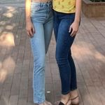 ZARA High Waisted, Straight Leg Jeans Photo 4