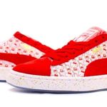 Puma Suede Classic X Hello Kitty Red Suede Sneakers Shoes Kawaii Retro Sanrio Photo 1