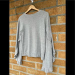 ALC Frank Alc Ruffle Sleeve Grey Sweater medium Photo 6