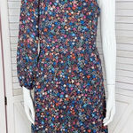 J.Crew Kaleidoscope Stars One Shoulder Ruffle Hem Dress Blue Multi 4 Photo 0