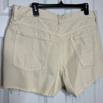 Old Navy  NEW Beige High Rise Slouchy Straight Cut Off Shorts Size 12 Button Fly Photo 1