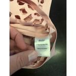 Dotti Women's Size XS Pink Laser Cut Geometric Eyelet Pullover Crop Top Photo 4