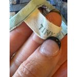 Anthropologie  Tiny Shirt Women Small Gray Raye Contrast Floral Puff Sleeve Tee Photo 10