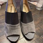  Shoes | Karl Lagerfeld moyen Darci Wedges 8.5 Black Gray w/flaws Photo 14