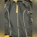 Market & Spruce  Hooded Vest Style Jacket Navy Color Adj Waist  New W/Tags Sz Sm Photo 6