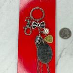 Sandra Magsamen Believe Keep Calm and Carry On Keychain Keyring Silver Photo 0