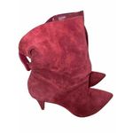 Michael Kors  Carey Booties Size 6 Red Suede Heels‎ Photo 3