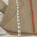 Smartwool  full zip wool blend Tan and Orange Knit Sweater jacket base layer Photo 7