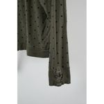 BB Dakota Women's Medium Olive Green Polka Dot Long Sleeve Shirt Photo 2