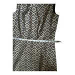Signature Darby Women’s Size 8 Sleeveless Sheath Dress. Black/cream. Black Photo 3