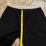 BCBGMAXAZRIA  straight leg mid rise ankle trousers dress pants black stre… Photo 5