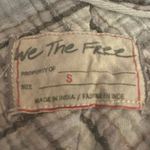 Free People  Oversized Bohemian Grunge 90s Fall Cardiff Plaid Top Shirt Small Photo 8