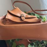 Tan Leather Backpack with Front Pocket Photo 3