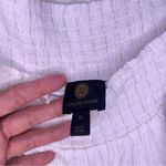 JM Collection NWT White Gold Shimmer Off Shoulder Tassel Tie Straps Petite Large Photo 5