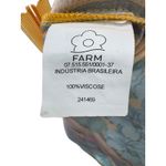 Farm Rio  Women's Dress Hand‎ Block Printed Yellow Boho Tropical Resort Medium Photo 6