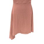 Glare Rose Pink Sparkle Party Dress Cowl Neck Criss Cross Back Photo 4