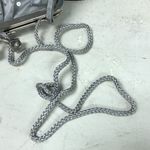 Kate Landry  silver sequin clutch bag 10” x 5” evening‎ bag Photo 6