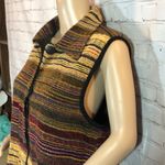 Dress Barn  Knit Vest Metallic Threads Vint… Photo 3